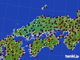 中国地方のアメダス実況(日照時間)(2019年11月08日)