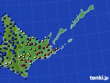2019年11月08日の道東のアメダス(日照時間)