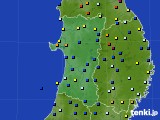2019年11月08日の秋田県のアメダス(日照時間)