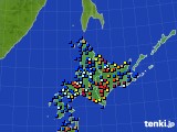 2019年11月09日の北海道地方のアメダス(日照時間)