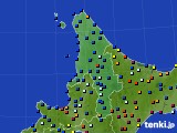 2019年11月09日の道北のアメダス(日照時間)