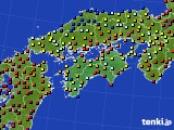 2019年11月10日の四国地方のアメダス(日照時間)