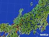 2019年11月11日の北陸地方のアメダス(日照時間)