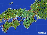 2019年11月11日の近畿地方のアメダス(日照時間)