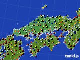 2019年11月11日の中国地方のアメダス(日照時間)