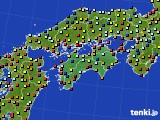 2019年11月11日の四国地方のアメダス(日照時間)