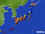 2019年11月11日のアメダス(日照時間)