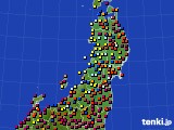 東北地方のアメダス実況(日照時間)(2019年11月12日)