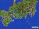 2019年11月12日の東海地方のアメダス(日照時間)