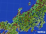 2019年11月13日の北陸地方のアメダス(日照時間)