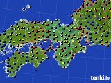 2019年11月13日の近畿地方のアメダス(日照時間)