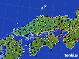 中国地方のアメダス実況(日照時間)(2019年11月13日)