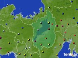 滋賀県のアメダス実況(日照時間)(2019年11月13日)