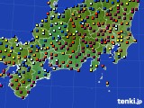 2019年11月14日の東海地方のアメダス(日照時間)