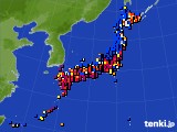 2019年11月14日のアメダス(日照時間)