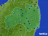福島県のアメダス実況(風向・風速)(2019年11月14日)
