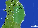 岩手県のアメダス実況(降水量)(2019年11月15日)