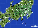 2019年11月15日の関東・甲信地方のアメダス(風向・風速)