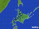 北海道地方のアメダス実況(積雪深)(2019年11月17日)