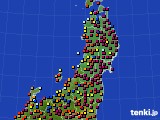 東北地方のアメダス実況(日照時間)(2019年11月17日)