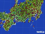 2019年11月17日の東海地方のアメダス(日照時間)