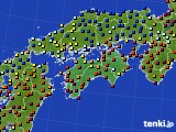 四国地方のアメダス実況(日照時間)(2019年11月17日)