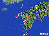 九州地方のアメダス実況(日照時間)(2019年11月17日)