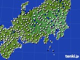 2019年11月17日の関東・甲信地方のアメダス(風向・風速)