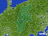 長野県のアメダス実況(風向・風速)(2019年11月17日)