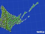 道東のアメダス実況(降水量)(2019年11月18日)