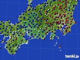 2019年11月18日の東海地方のアメダス(日照時間)