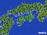 2019年11月18日の四国地方のアメダス(日照時間)