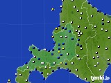 道央のアメダス実況(風向・風速)(2019年11月18日)