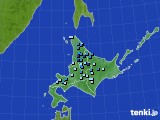 北海道地方のアメダス実況(積雪深)(2019年11月19日)