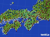 2019年11月19日の近畿地方のアメダス(日照時間)
