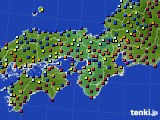 近畿地方のアメダス実況(日照時間)(2019年11月19日)