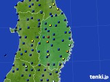 岩手県のアメダス実況(日照時間)(2019年11月19日)