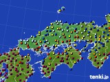 2019年11月20日の中国地方のアメダス(日照時間)