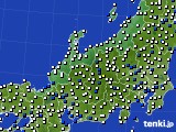 北陸地方のアメダス実況(風向・風速)(2019年11月20日)