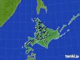 北海道地方のアメダス実況(積雪深)(2019年11月21日)