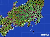 2019年11月21日の関東・甲信地方のアメダス(日照時間)