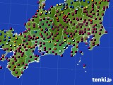 2019年11月21日の東海地方のアメダス(日照時間)