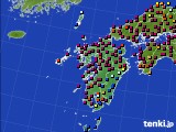 九州地方のアメダス実況(日照時間)(2019年11月21日)