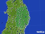 岩手県のアメダス実況(風向・風速)(2019年11月21日)