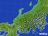 北陸地方のアメダス実況(降水量)(2019年11月22日)