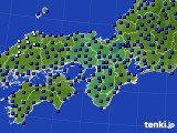 2019年11月22日の近畿地方のアメダス(日照時間)