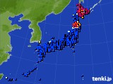 アメダス実況(日照時間)(2019年11月22日)