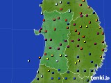 秋田県のアメダス実況(日照時間)(2019年11月22日)