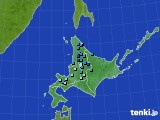 北海道地方のアメダス実況(積雪深)(2019年11月23日)