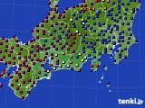 2019年11月23日の東海地方のアメダス(日照時間)